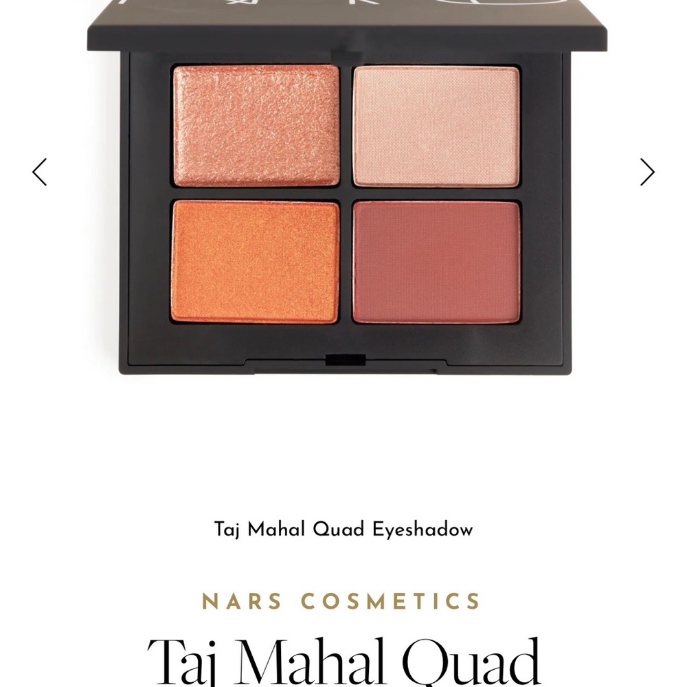 NARS Taj Mahal Quad Eyeshadow — Peach, Rose-Gold, Orange, Terracotta